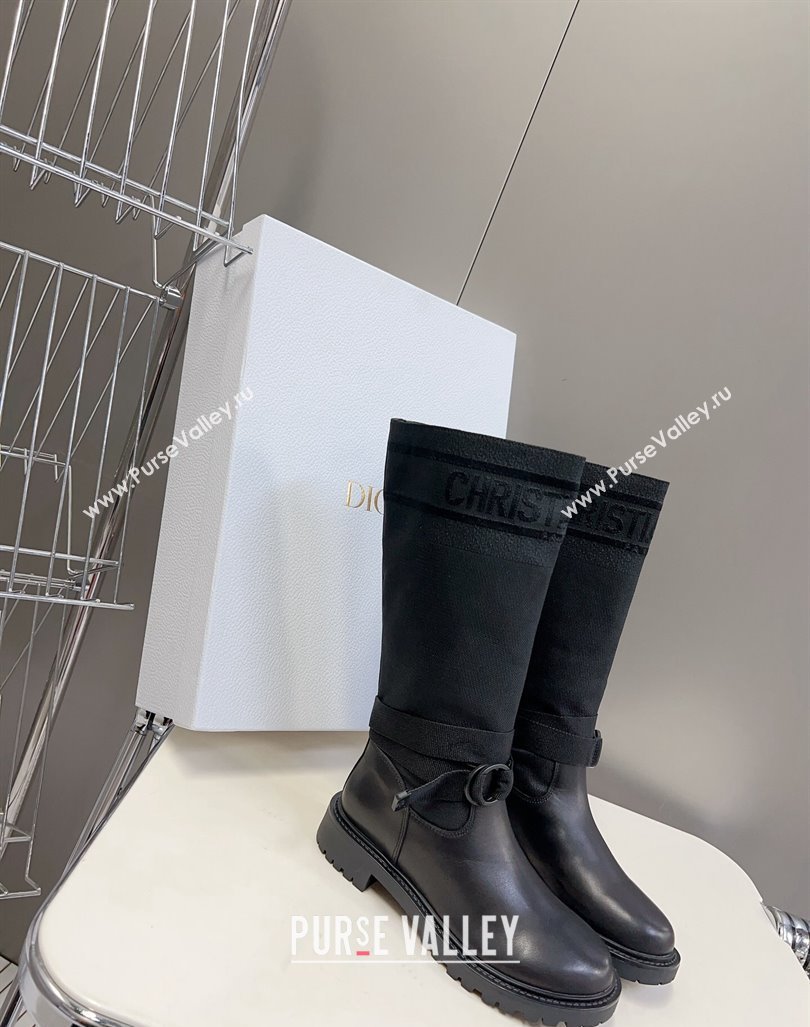 Dior D-Major Boots in Technical Fabric Black 2023 (modeng-23092222)
