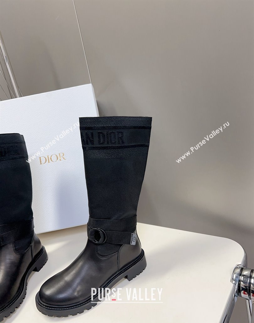 Dior D-Major Boots in Technical Fabric Black 2023 (modeng-23092222)