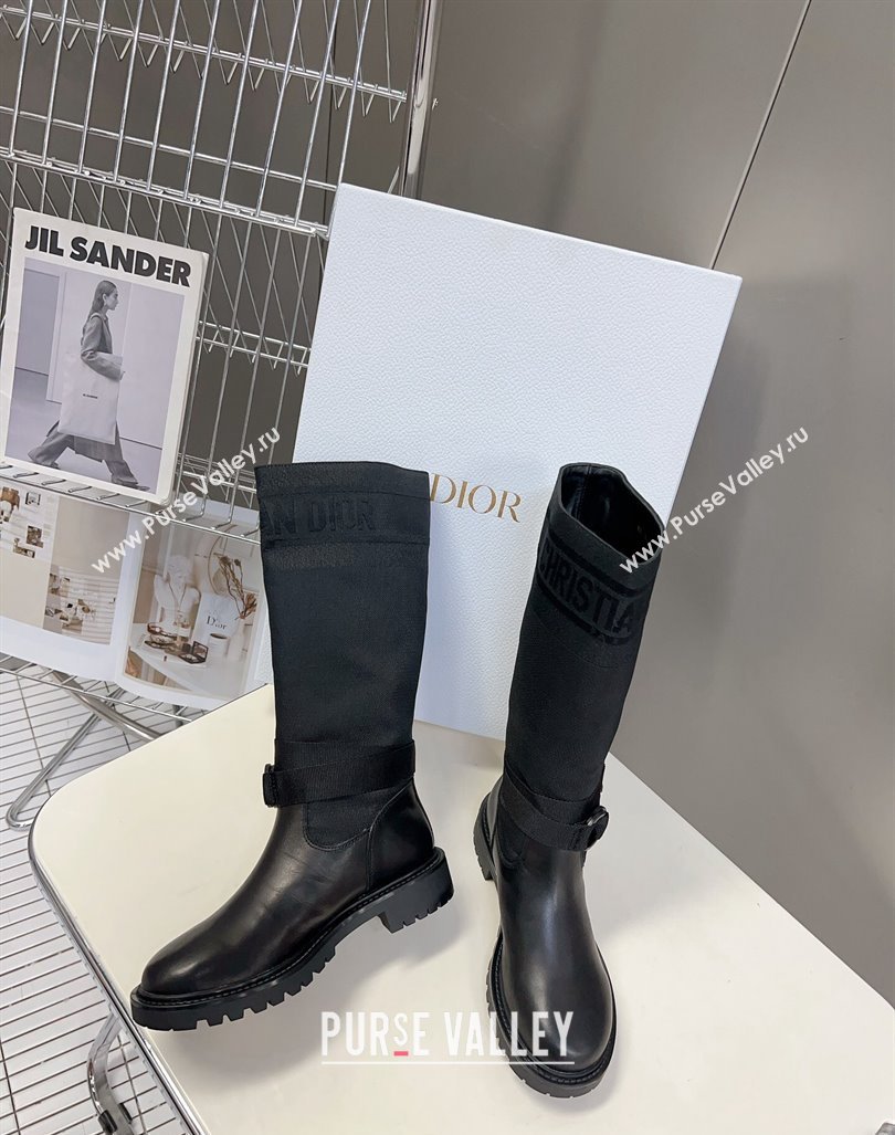 Dior D-Major Boots in Technical Fabric Black 2023 (modeng-23092222)
