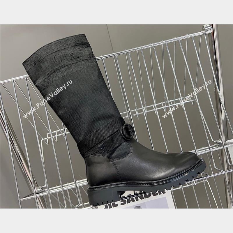 Dior D-Major Boots in Technical Fabric Black 2023 (modeng-23092222)