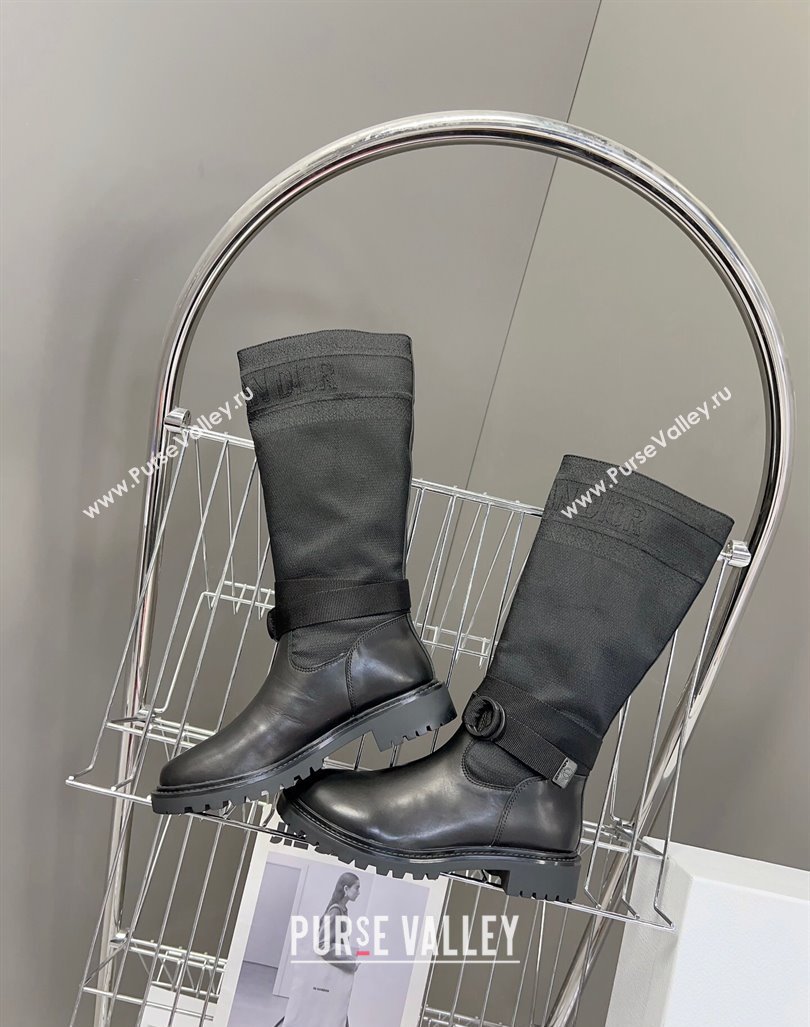 Dior D-Major Boots in Technical Fabric Black 2023 (modeng-23092222)