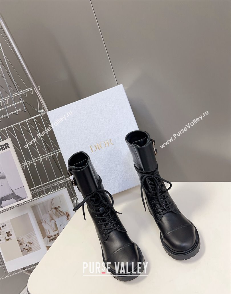 Dior D-Trap Ankle Boots in Calfskin Black 2023 (modeng-23092233)