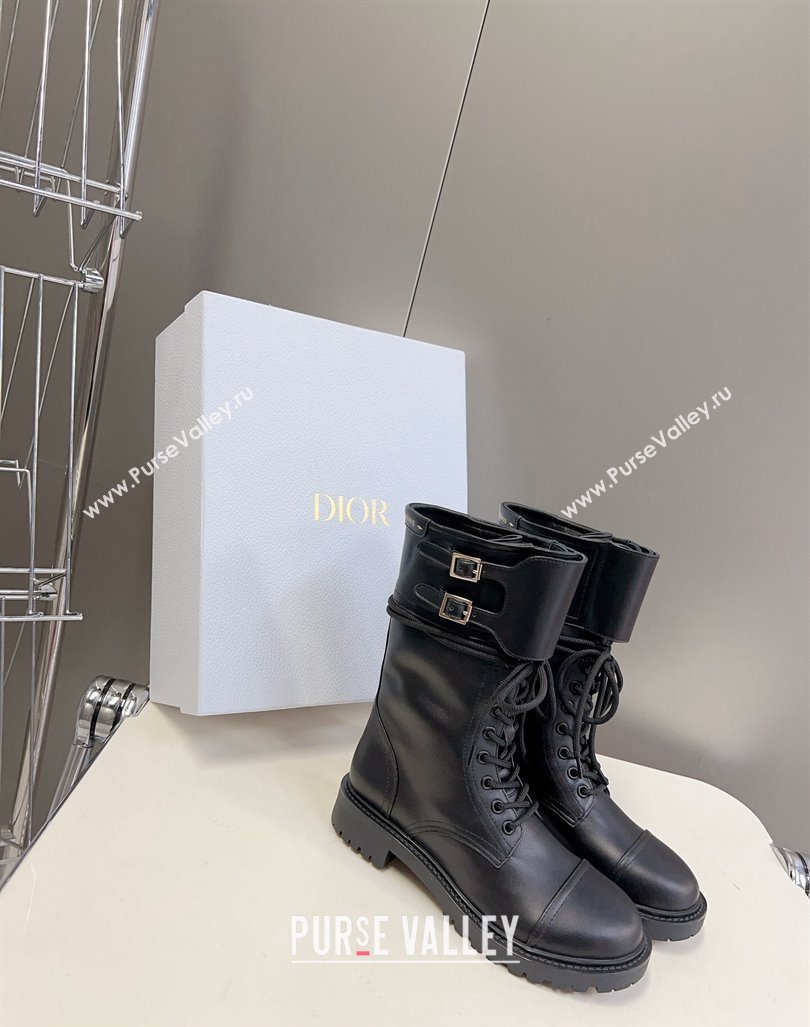 Dior D-Trap Ankle Boots in Calfskin Black 2023 (modeng-23092233)