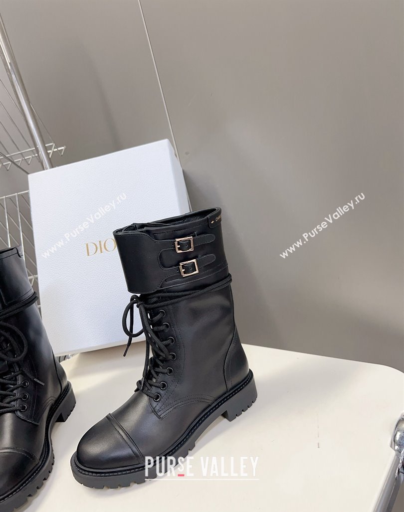 Dior D-Trap Ankle Boots in Calfskin Black 2023 (modeng-23092233)