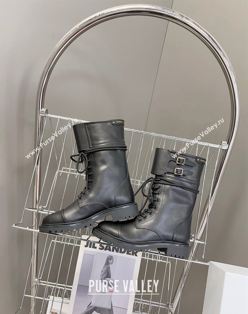 Dior D-Trap Ankle Boots in Calfskin Black 2023 (modeng-23092233)