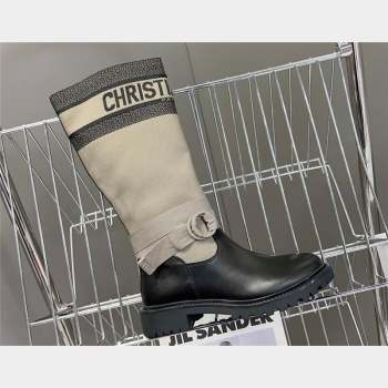 Dior D-Major Boots in Technical Fabric Taupe 2023 (modeng-23092224)