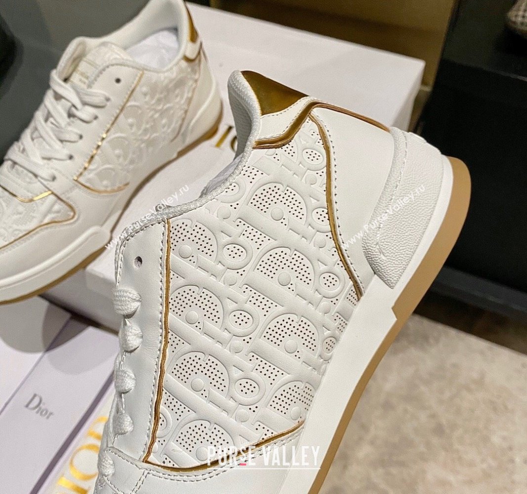 DIOR One Sneakers in Oblique Perforated Calfskin 03 2023 (modeng-23092315)