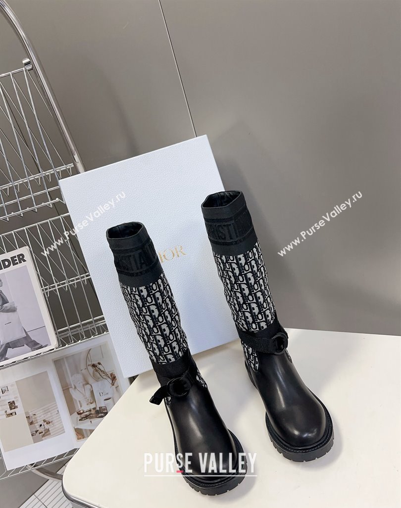 Dior D-Major Boots in Oblique Black 2023 (modeng-23092225)
