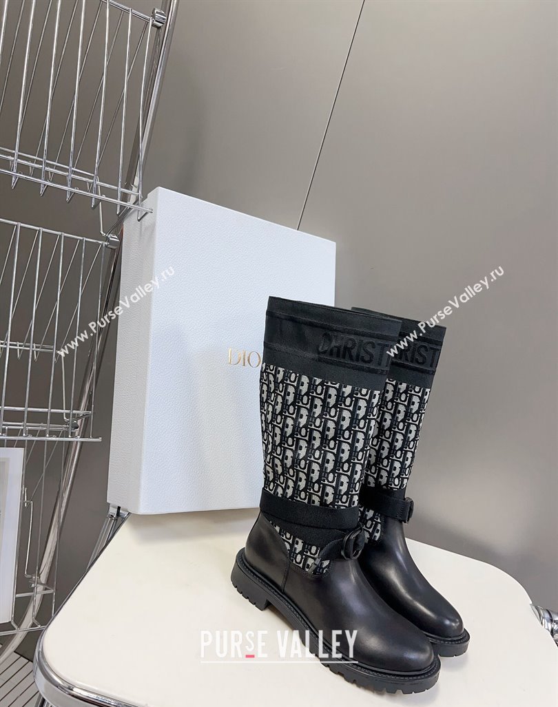Dior D-Major Boots in Oblique Black 2023 (modeng-23092225)