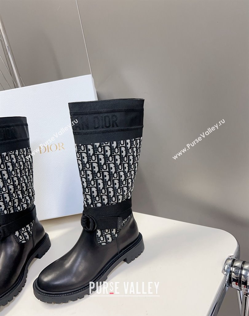 Dior D-Major Boots in Oblique Black 2023 (modeng-23092225)