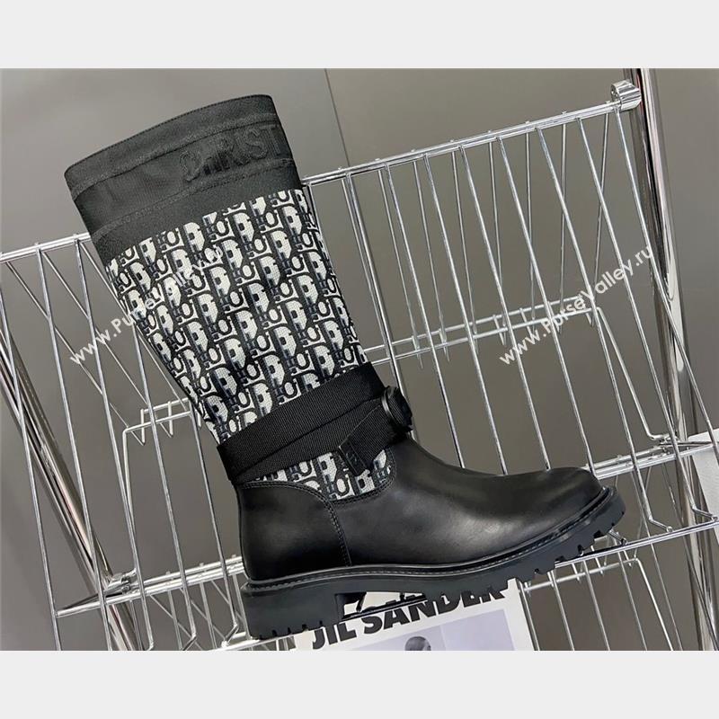 Dior D-Major Boots in Oblique Black 2023 (modeng-23092225)