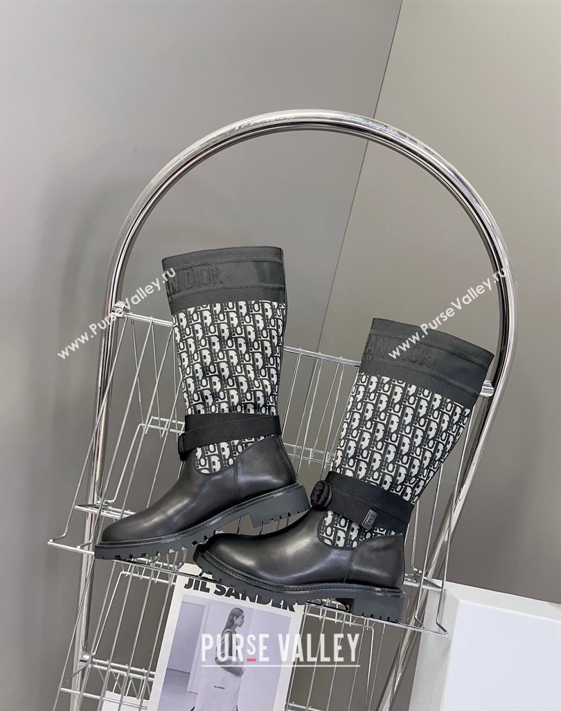 Dior D-Major Boots in Oblique Black 2023 (modeng-23092225)