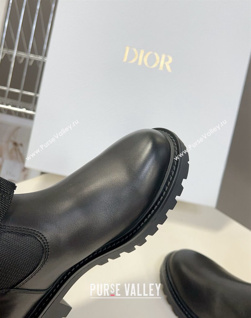 Dior D-Major Boots in Technical Fabric Black/White 2023 (modeng-23092223)