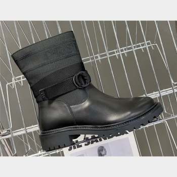 Dior D-Major Ankle Boots in Technical Fabric Black 2023 (modeng-23092227)