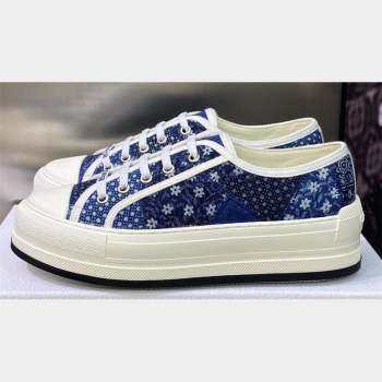 DIOR WalknDior Platform Low Top Sneakers in Denim Embroidery 2023 (modeng-23092508)