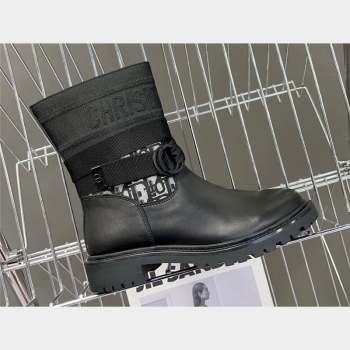 Dior D-Major Ankle Boots in Oblique Black 2023 (modeng-23092229)