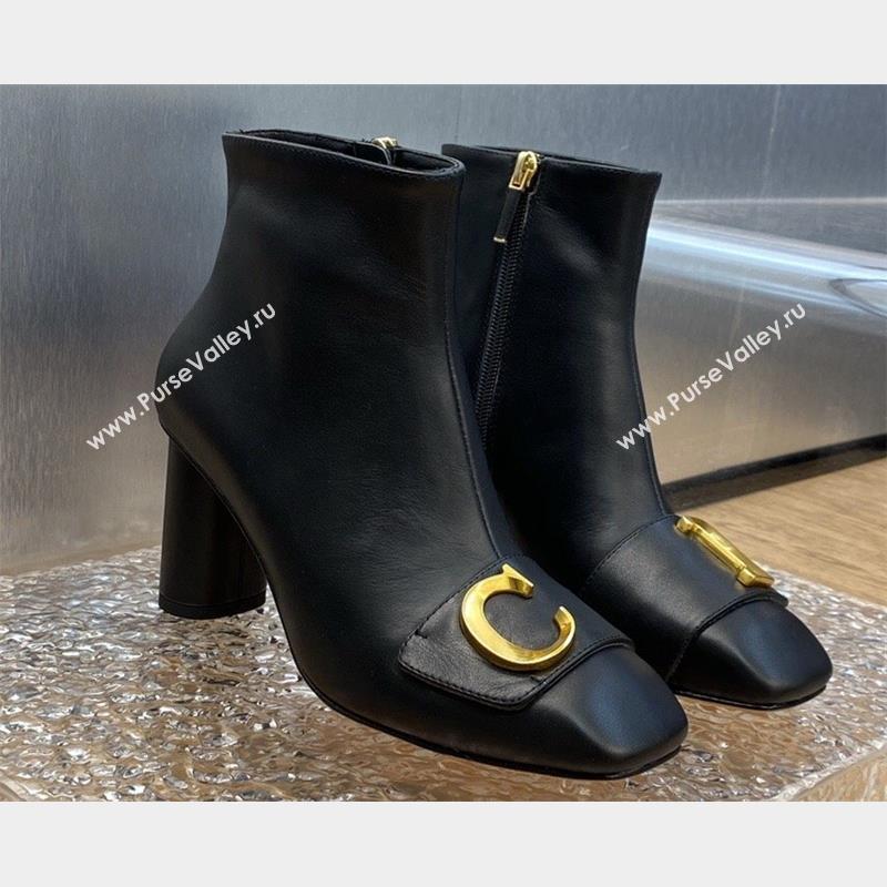 Dior Heel 8.5cm Cest Ankle Boots in Calfskin Black 2023 (jincheng-23092201)