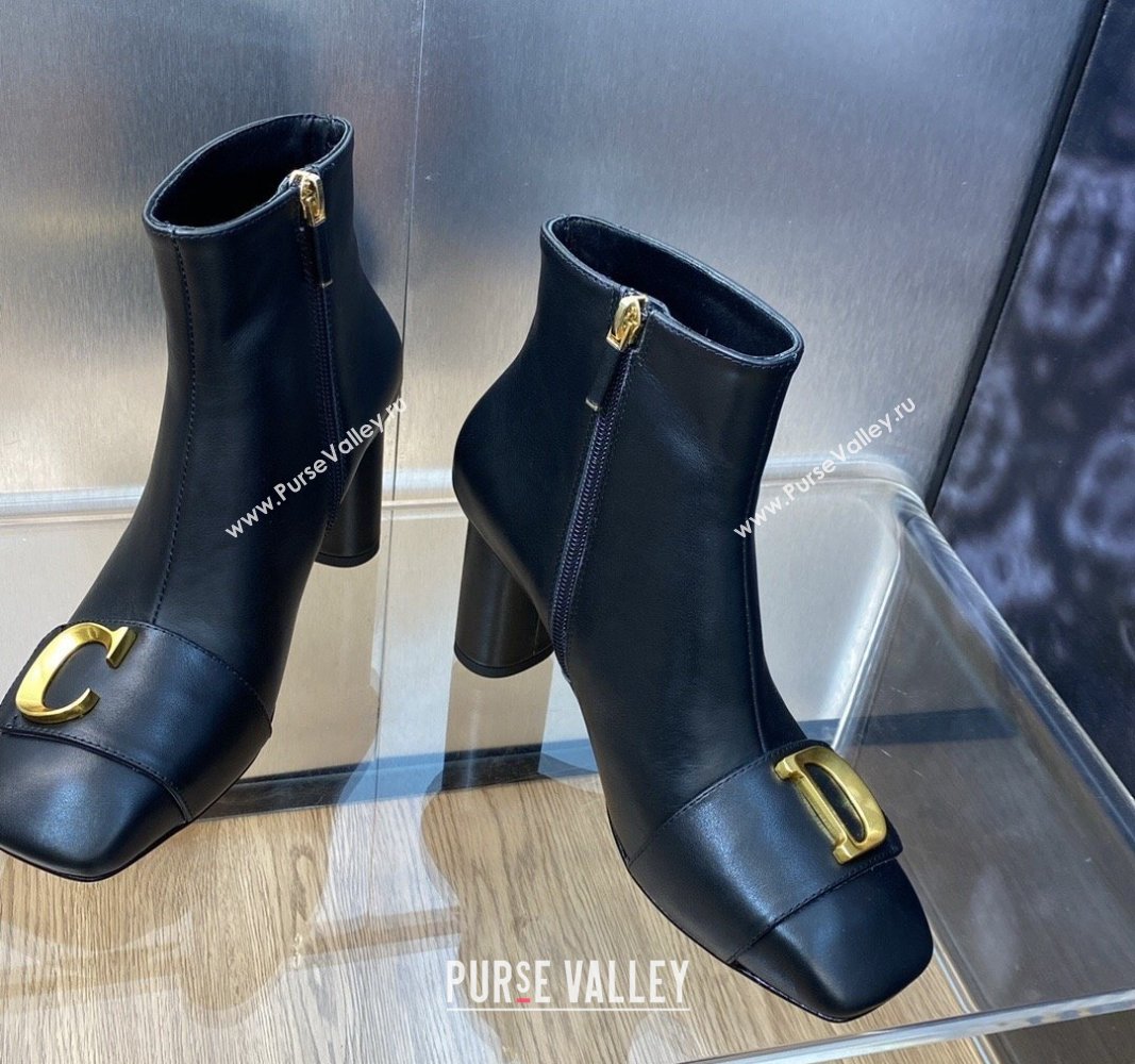 Dior Heel 8.5cm Cest Ankle Boots in Calfskin Black 2023 (jincheng-23092201)