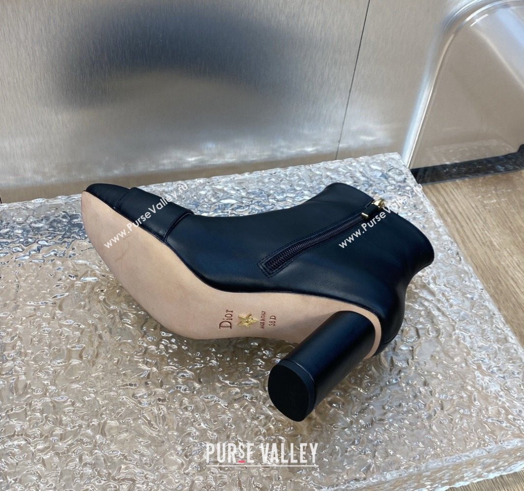 Dior Heel 8.5cm Cest Ankle Boots in Calfskin Black 2023 (jincheng-23092201)