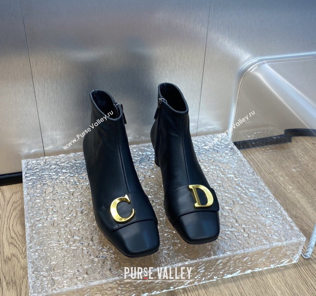 Dior Heel 4.5cm Cest Ankle Boots in Calfskin Black 2023 (jincheng-23092206)