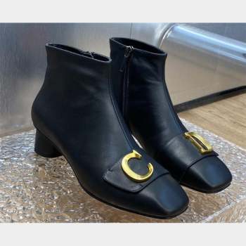 Dior Heel 4.5cm Cest Ankle Boots in Calfskin Black 2023 (jincheng-23092206)