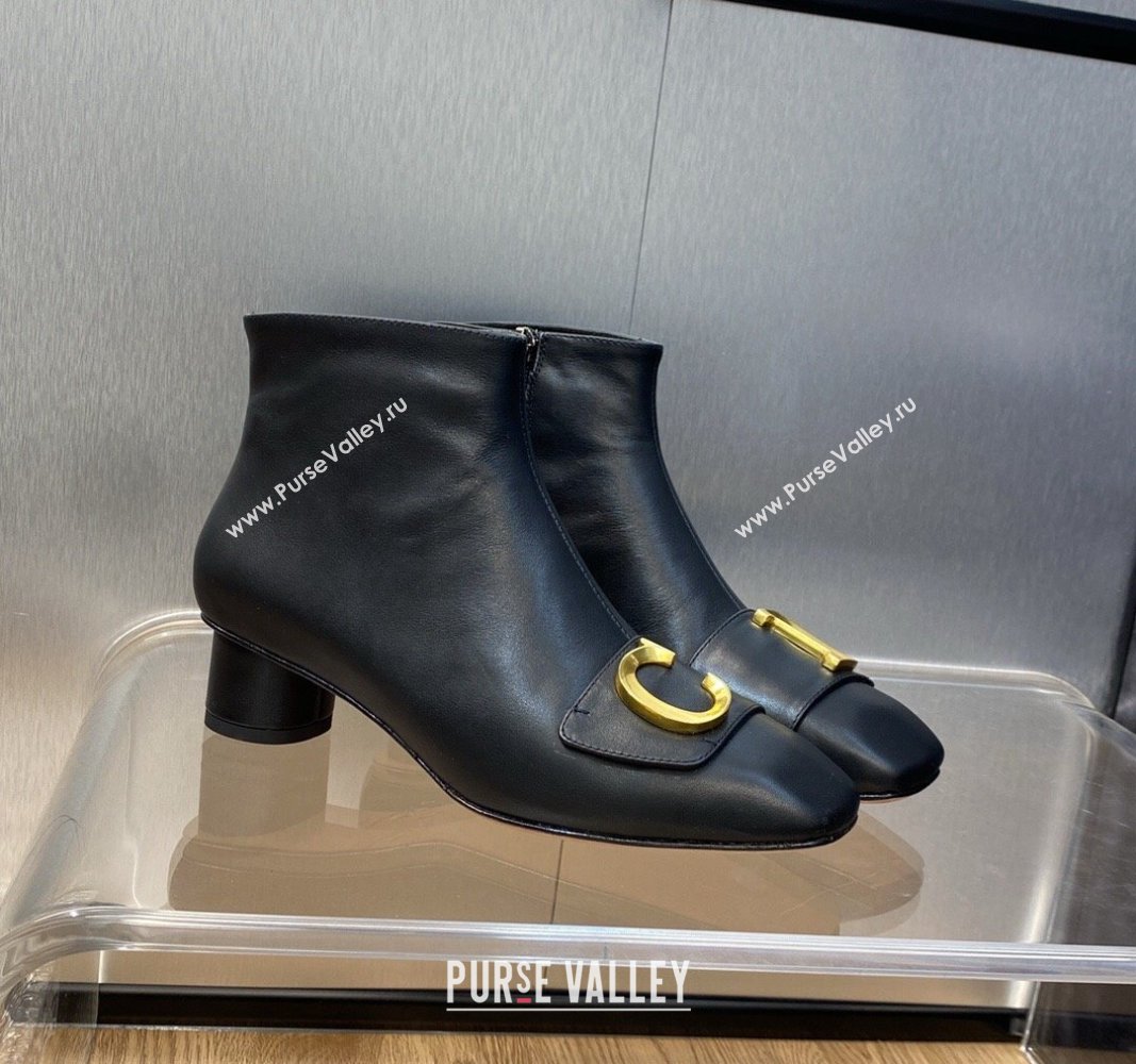 Dior Heel 4.5cm Cest Ankle Boots in Calfskin Black 2023 (jincheng-23092206)