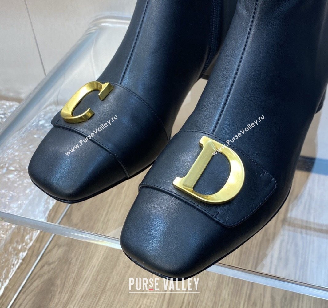 Dior Heel 4.5cm Cest Ankle Boots in Calfskin Black 2023 (jincheng-23092206)