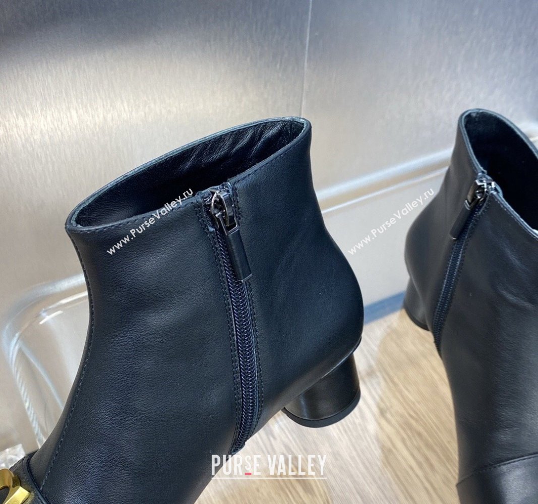 Dior Heel 4.5cm Cest Ankle Boots in Calfskin Black 2023 (jincheng-23092206)