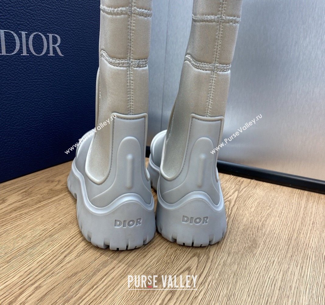 Dior Garden Rubber Women/Men Rain Boots Light Gray 2023 (jincheng-23092212)