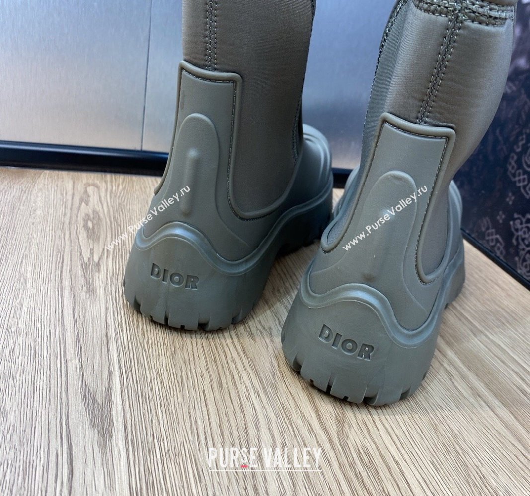 Dior Garden Rubber Women/Men Rain Boots Khaki Green 2023 (jincheng-23092214)