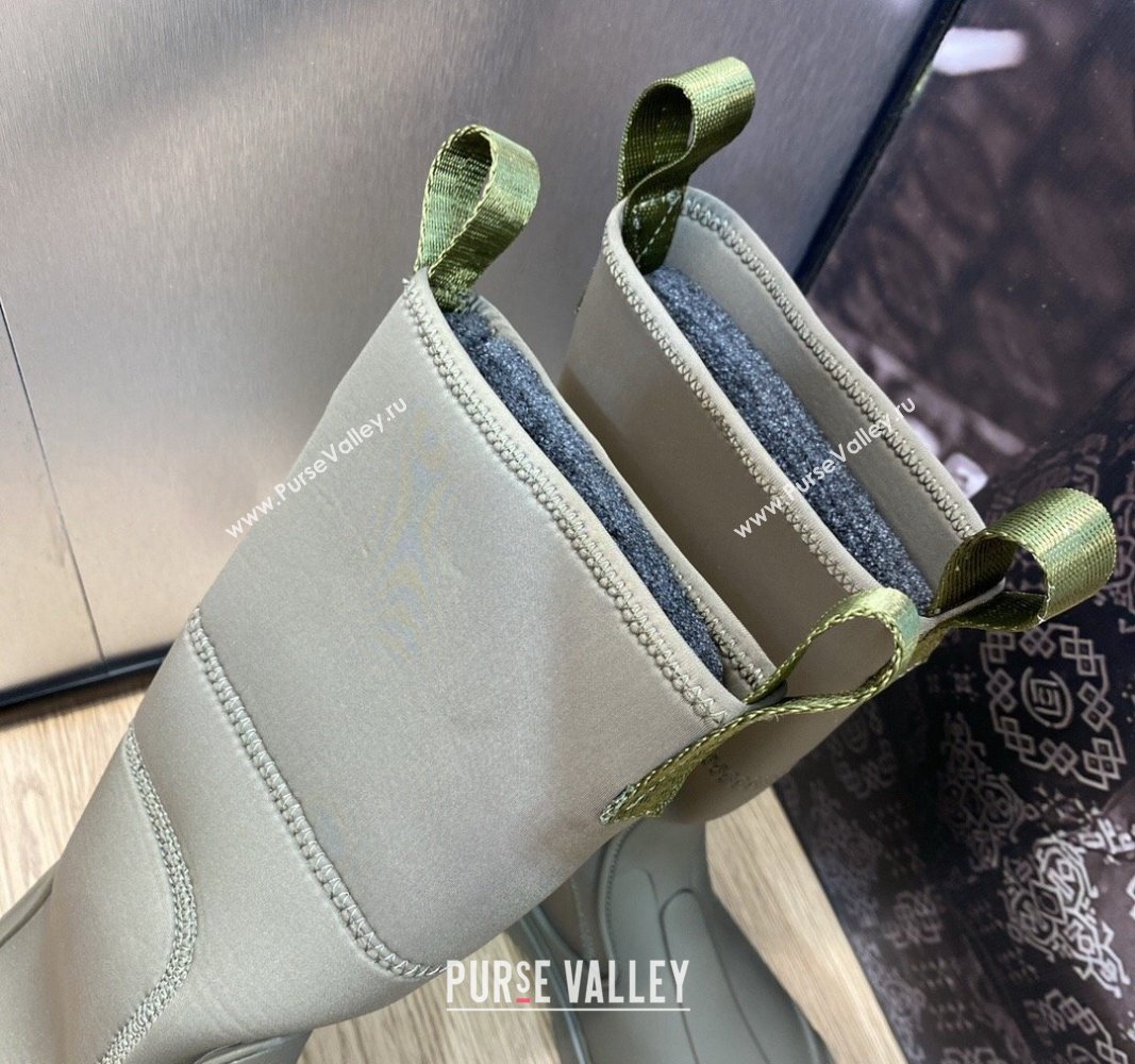 Dior Garden Rubber Women/Men Rain Boots Khaki Green 2023 (jincheng-23092214)