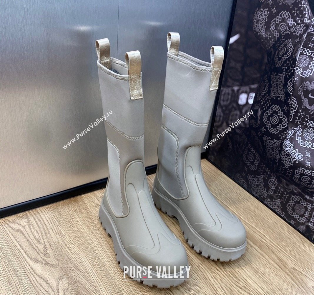 Dior Garden Rubber Women/Men Rain Boots Beige 2023 (jincheng-23092213)
