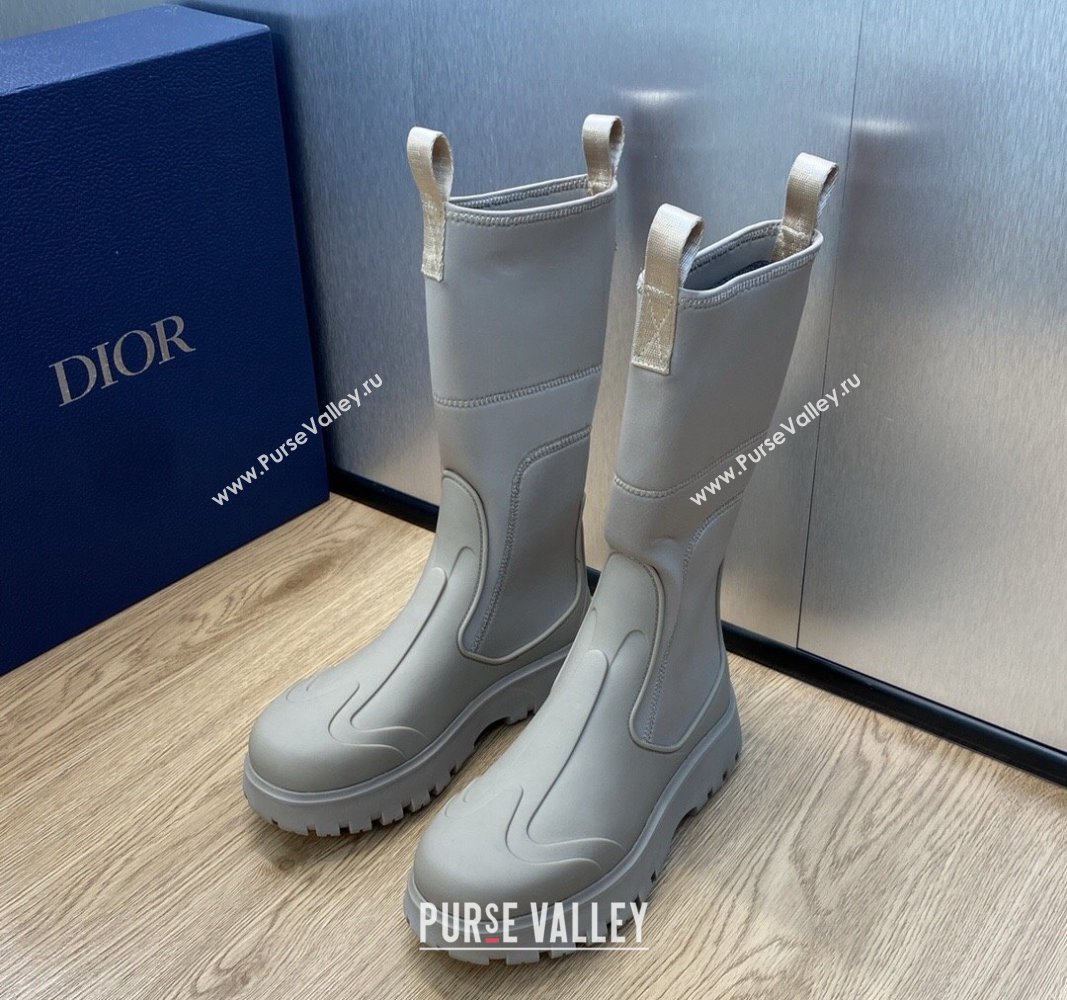 Dior Garden Rubber Women/Men Rain Boots Beige 2023 (jincheng-23092213)