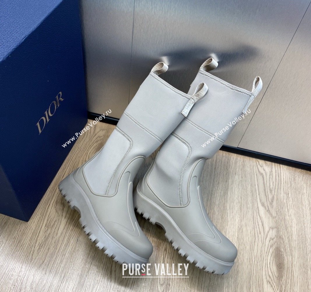 Dior Garden Rubber Women/Men Rain Boots Beige 2023 (jincheng-23092213)