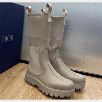 Dior Garden Rubber Women/Men Rain Boots Beige 2023 (jincheng-23092213)