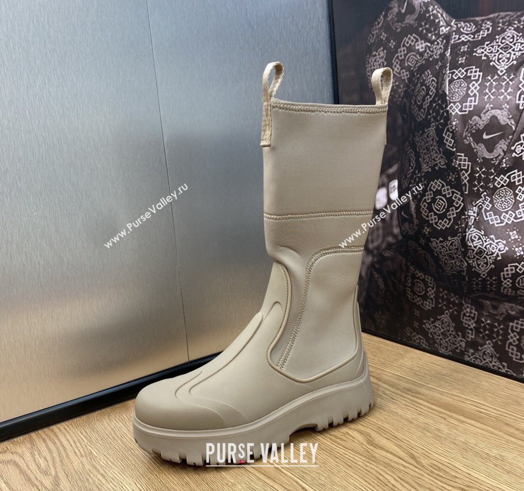 Dior Garden Rubber Women/Men Rain Boots Beige 2023 (jincheng-23092213)