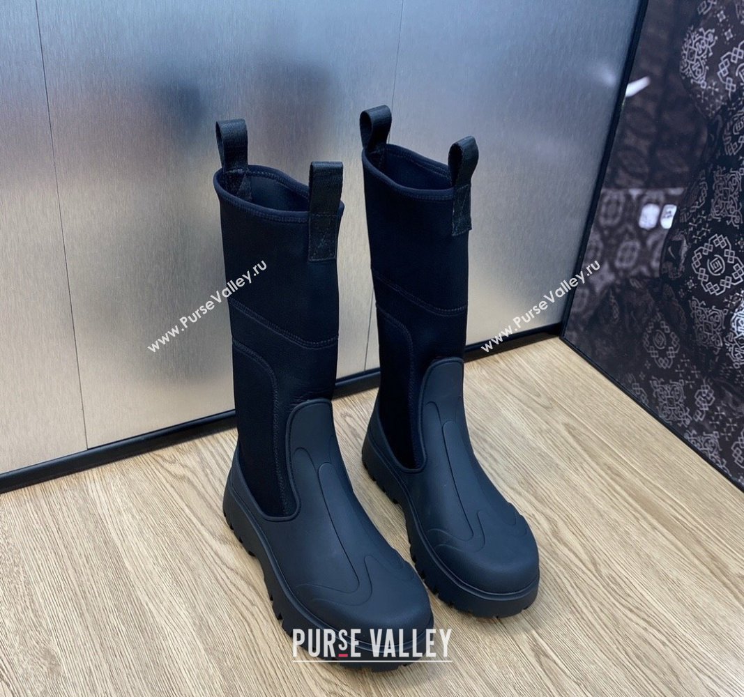 Dior Garden Rubber Women/Men Rain Boots Black 2023 (jincheng-23092211)