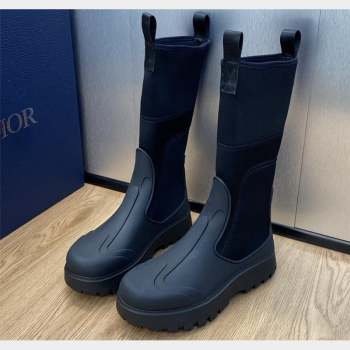 Dior Garden Rubber Women/Men Rain Boots Black 2023 (jincheng-23092211)
