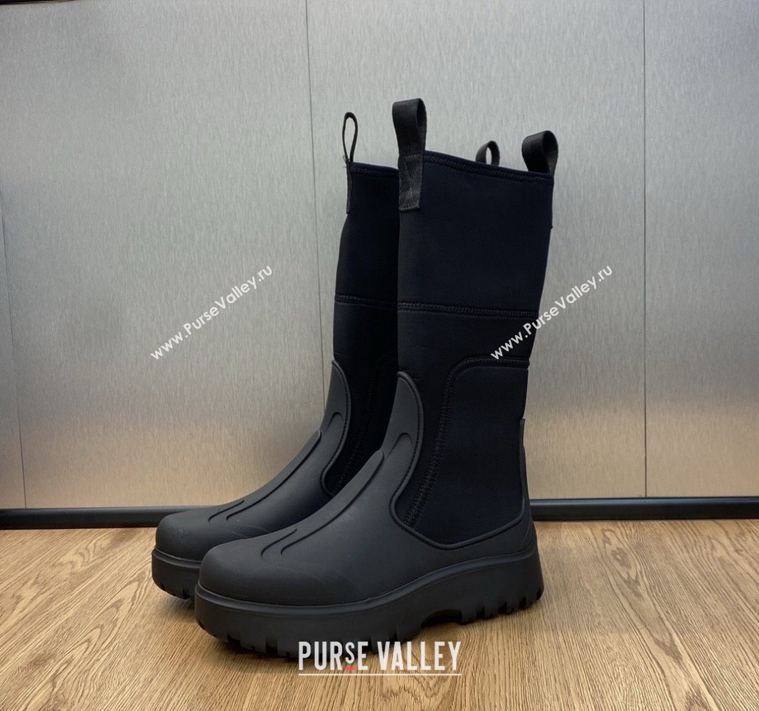 Dior Garden Rubber Women/Men Rain Boots Black 2023 (jincheng-23092211)