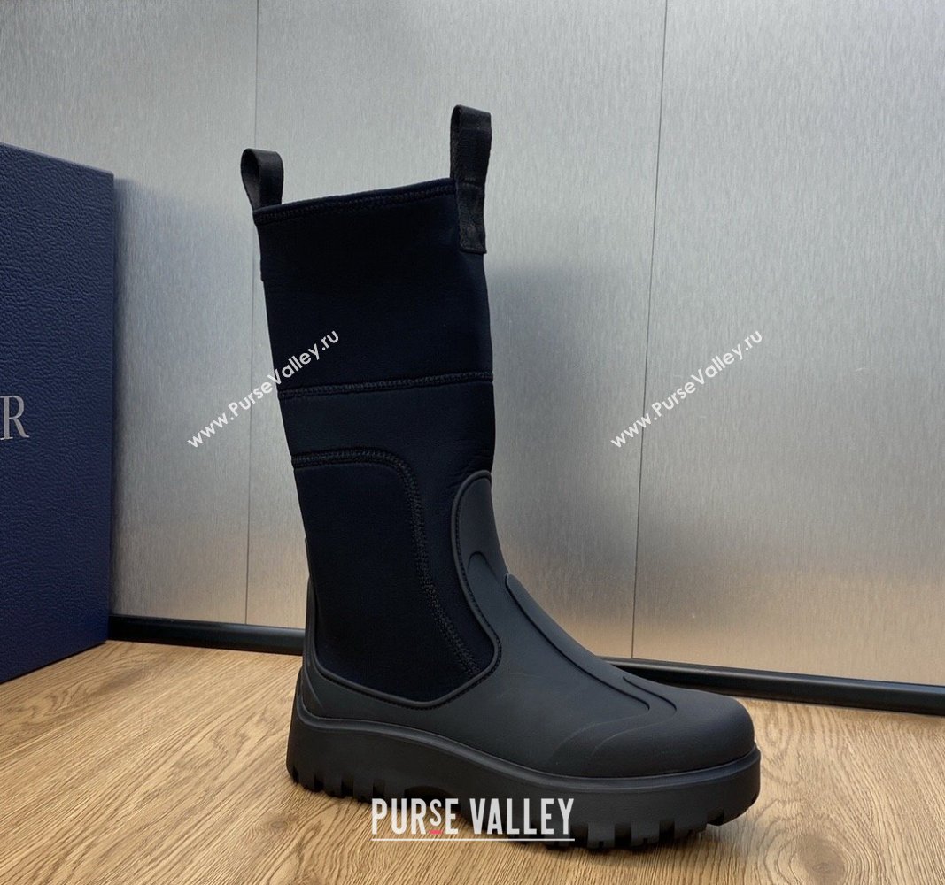 Dior Garden Rubber Women/Men Rain Boots Black 2023 (jincheng-23092211)