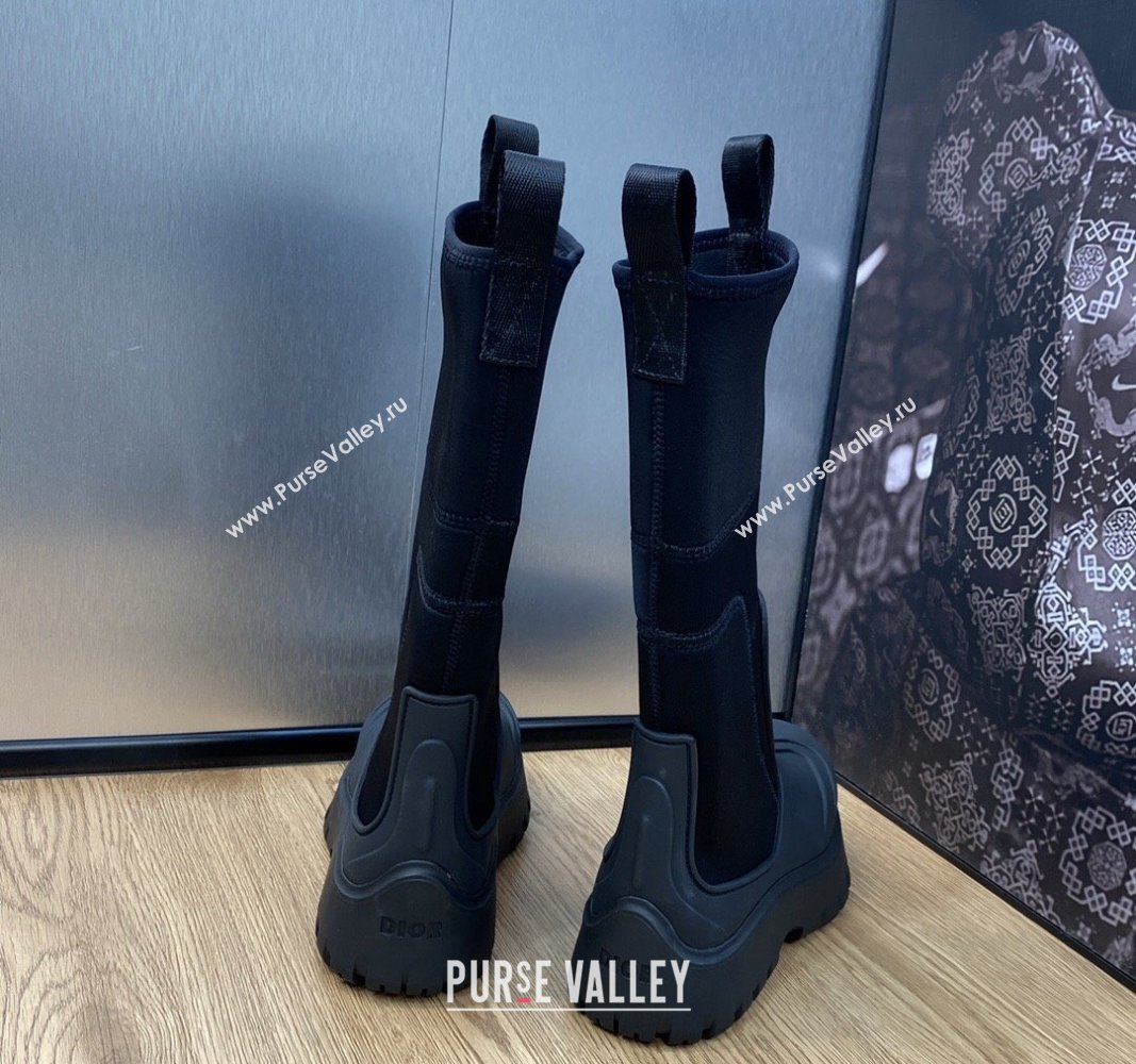 Dior Garden Rubber Women/Men Rain Boots Black 2023 (jincheng-23092211)