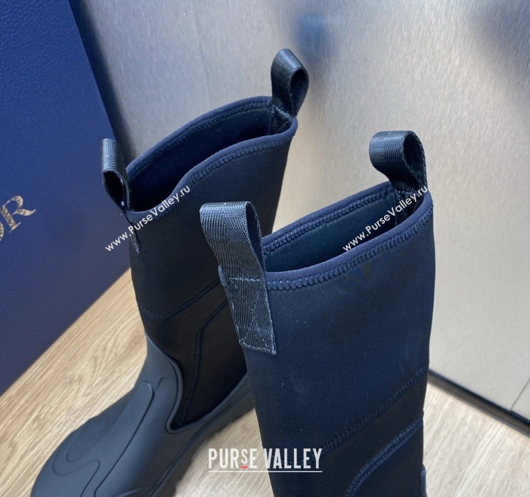 Dior Garden Rubber Women/Men Rain Boots Black 2023 (jincheng-23092211)