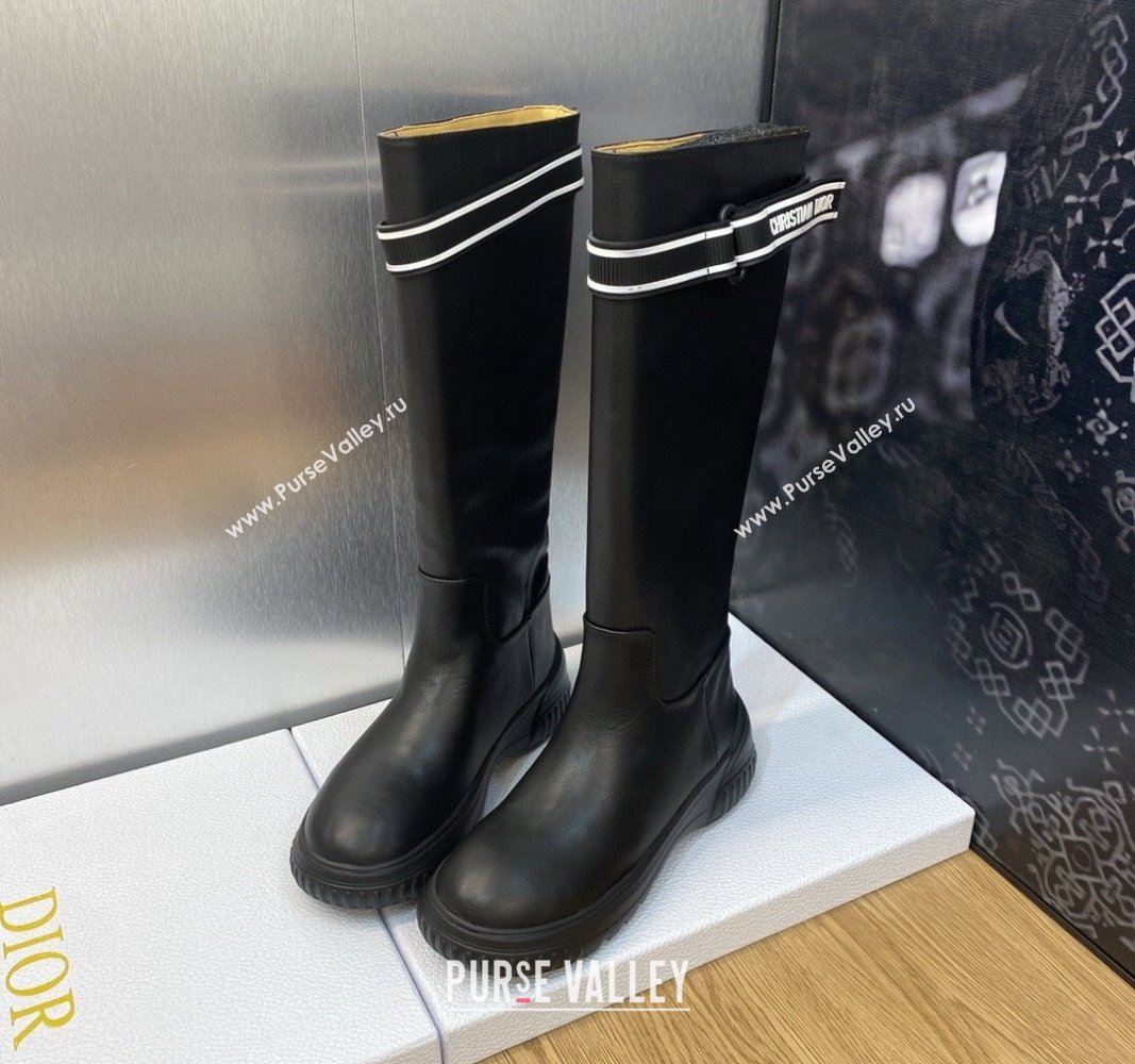 Dior D-Racer Boots in Calfskin Black 2023 (jincheng-23092215)