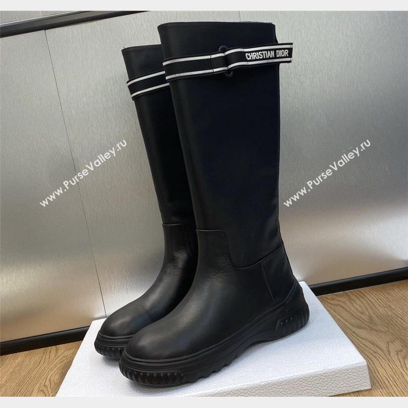 Dior D-Racer Boots in Calfskin Black 2023 (jincheng-23092215)