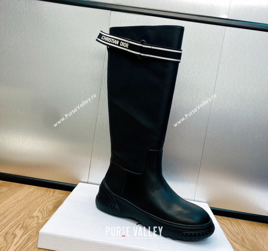 Dior D-Racer Boots in Calfskin Black 2023 (jincheng-23092215)