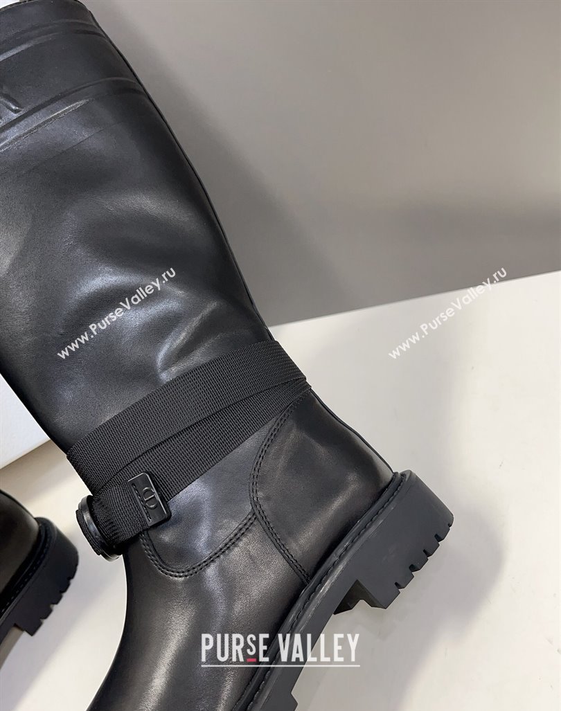Dior D-Major Boots in Calfskin Black 2023 (modeng-23092221)