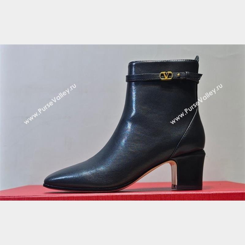 Valentino Heel 4.5cm Tan-Go Ankle boots in calfskin leather Black 2023 (hongyang-23092607)