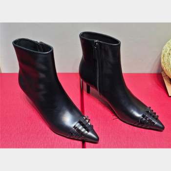 Valentino Heel 8cm Rockstud ankle boots in calfskin Black 2023 (hongyang-23092618)