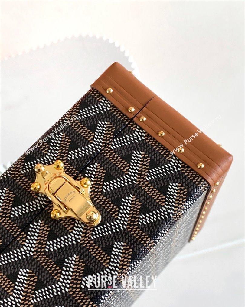 Goyard Vendôme Jewellery Case Bag Brown (zhang-23092832)