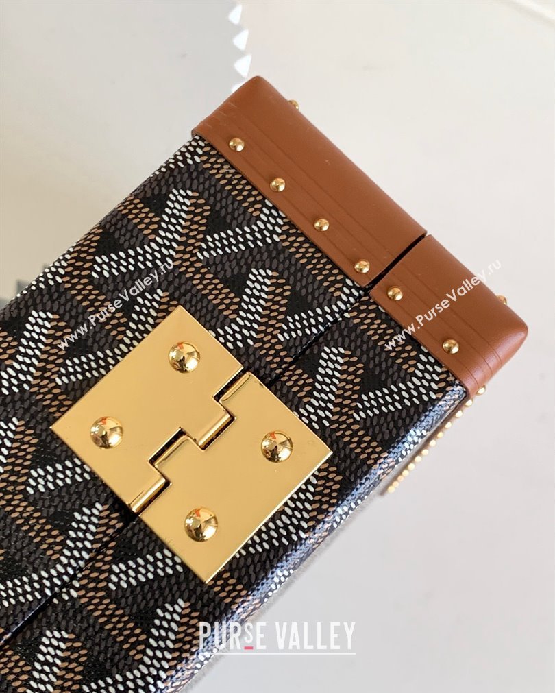 Goyard Vendôme Jewellery Case Bag Brown (zhang-23092832)